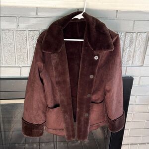 Brown Faux Fur Coat